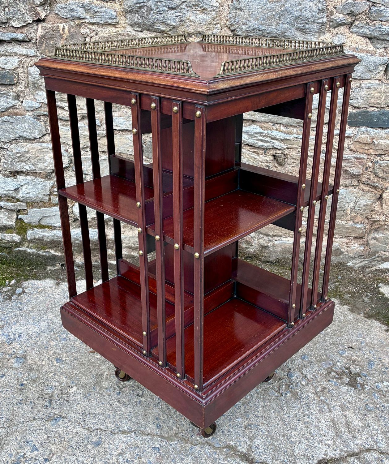 ​Edwardian Mahogany Revolving Bookcase