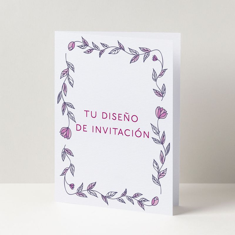 Invitación A5 Doble con Sobre