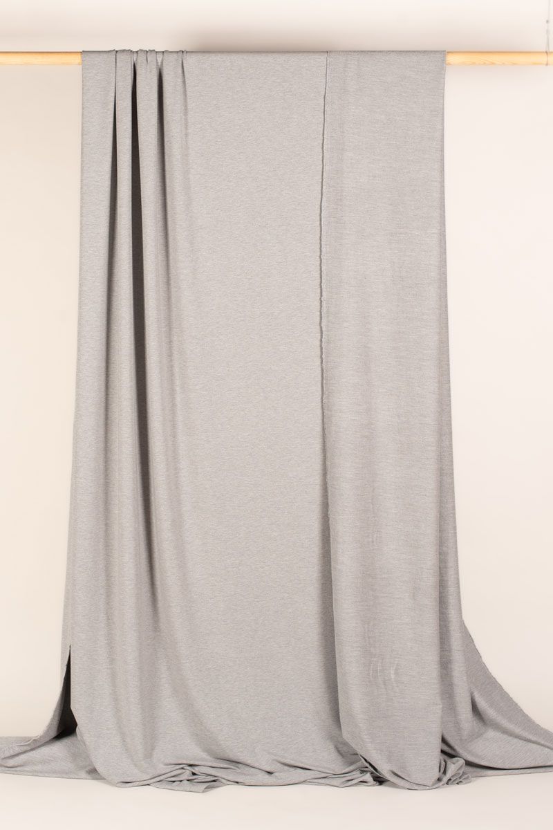 French Terry Knit - Heather Grey