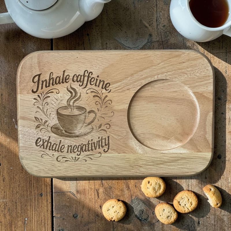 Tea & Biscuit Mini Tray (Inhale Exhale) Tea & Biscuit Mini Tray (Inhale Exhale)