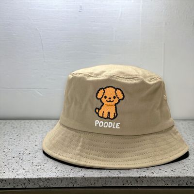Poodle Embroidery Bucket Hat