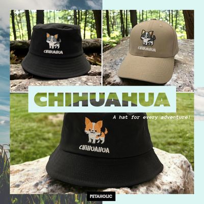 Chihuahua Embroidery Bucket Hat