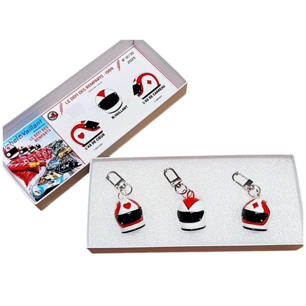 Coffret 3 porte clés Le défi des Remparts - Michel Vaillant