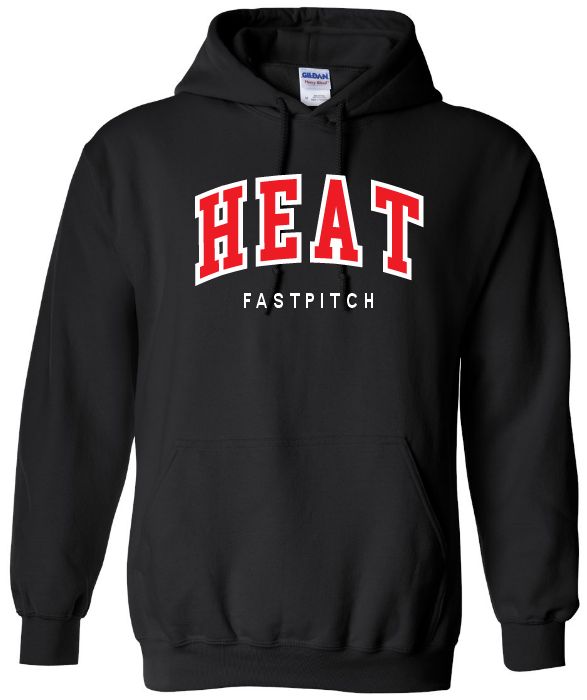 Highland Park Heat - Black Heat Fast Pitch Hoodie (Full Chest)