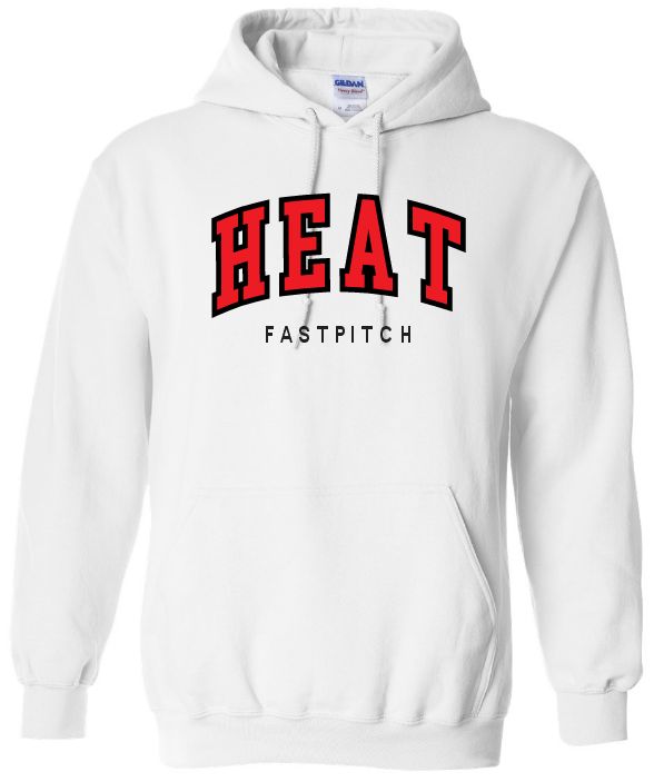 Highland Park Heat - White Heat Fastpitch Hoodie (Full Chest)