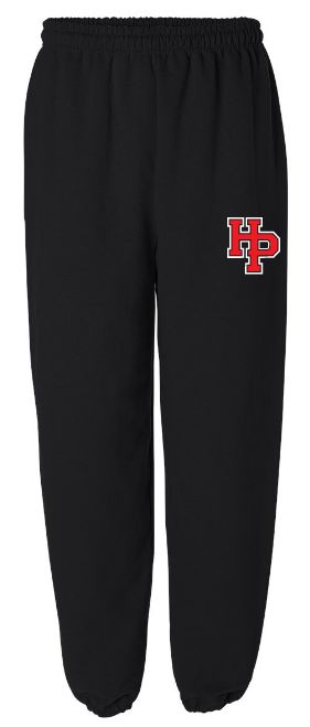Highland Park Heat - Black HP Logo Sweatpants (Two Color Hip Logo)