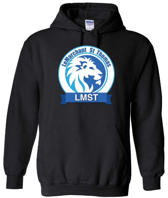 LeMarchant - St. Thomas Elementary - Black LMST Hoodie (Full Chest)