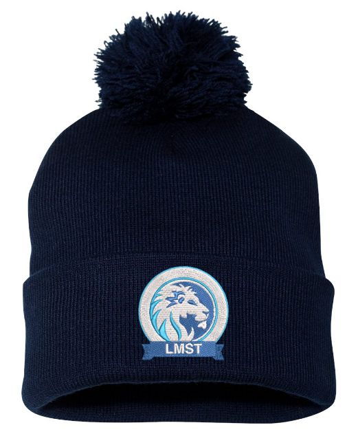 LeMarchant - St.Thomas Elementary - Navy LMST Pom-Pom Beanie (Embroidered)