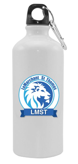 LeMarchant - St.Thomas Elementary - White LMST Aluminum Water Bottle