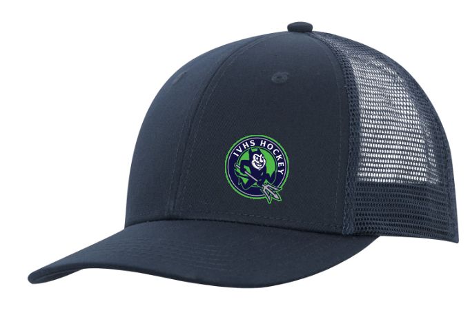 Island View High School - Navy IVHS Devils Hockey Trucker Cap