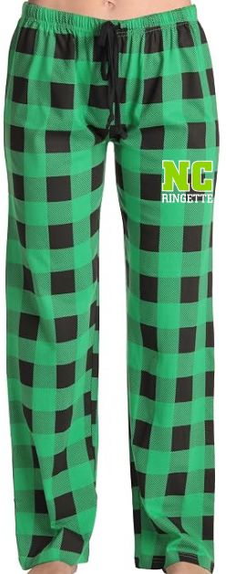 Nova Central Ringette- Green &amp; Black Ladies NC Ringette Pajama Pants