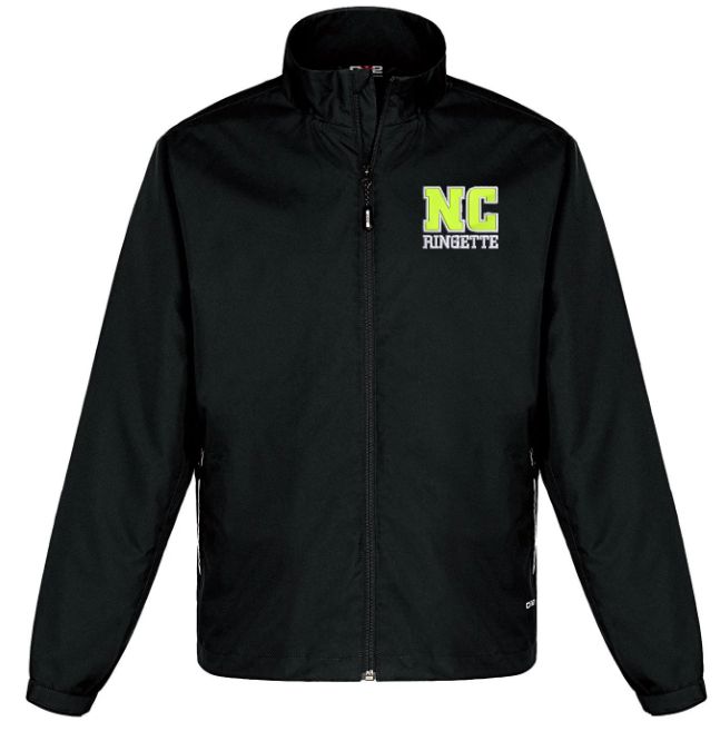 Nova Central Ringette - Black NC Ringette Track Jacket (Embroidered)
