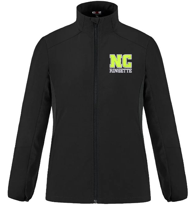 Nova Central Ringette - Black NC Ringette Athleisure Jacket (Embroidered)