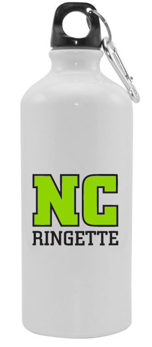 Nova Central Ringette - White NC Ringette Aluminum Water Bottle