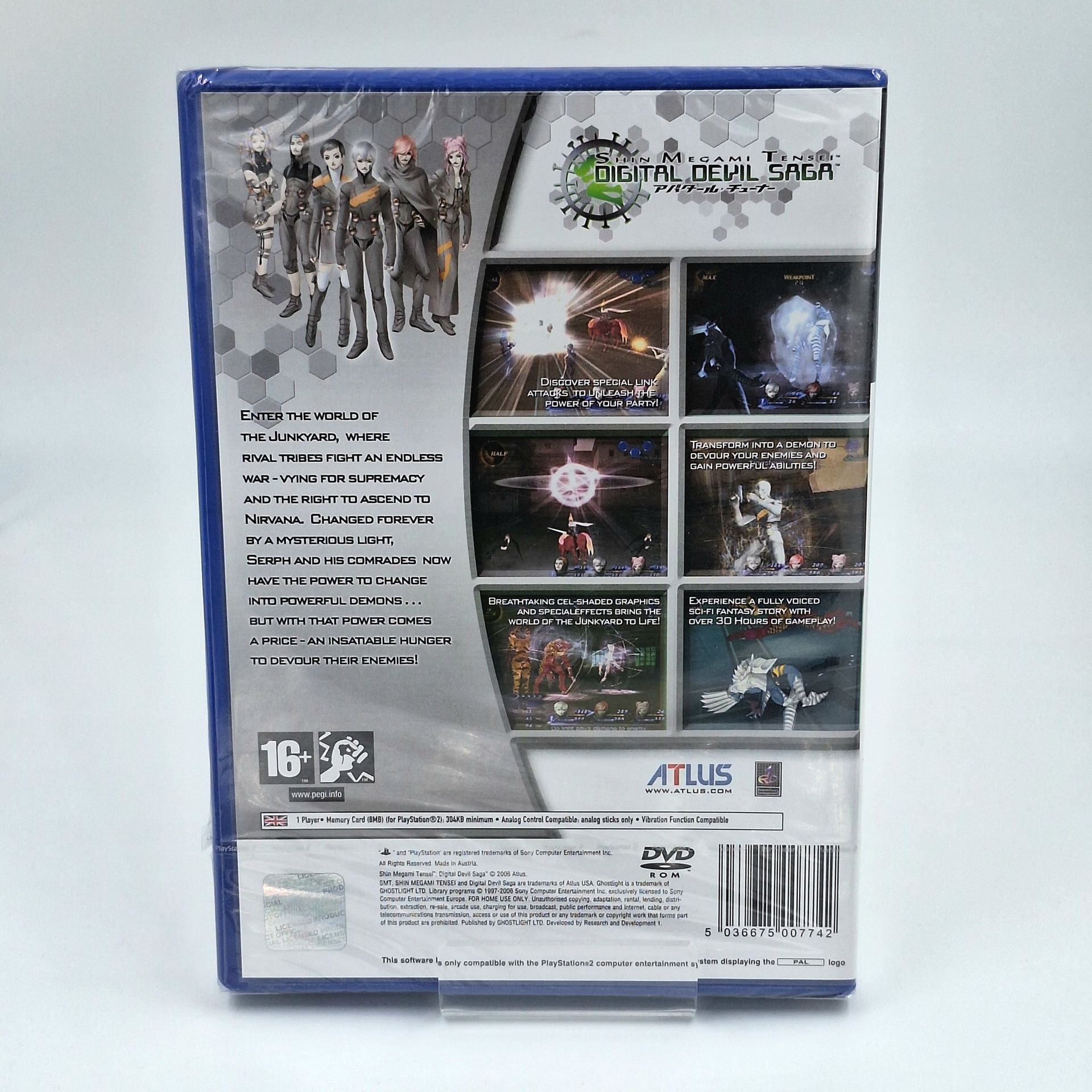 Shin Megami Tensei Digital Devil Saga Sony PlayStation 2 PS2 Neu Original versiegelt Originalfoto Cover Vorderseite