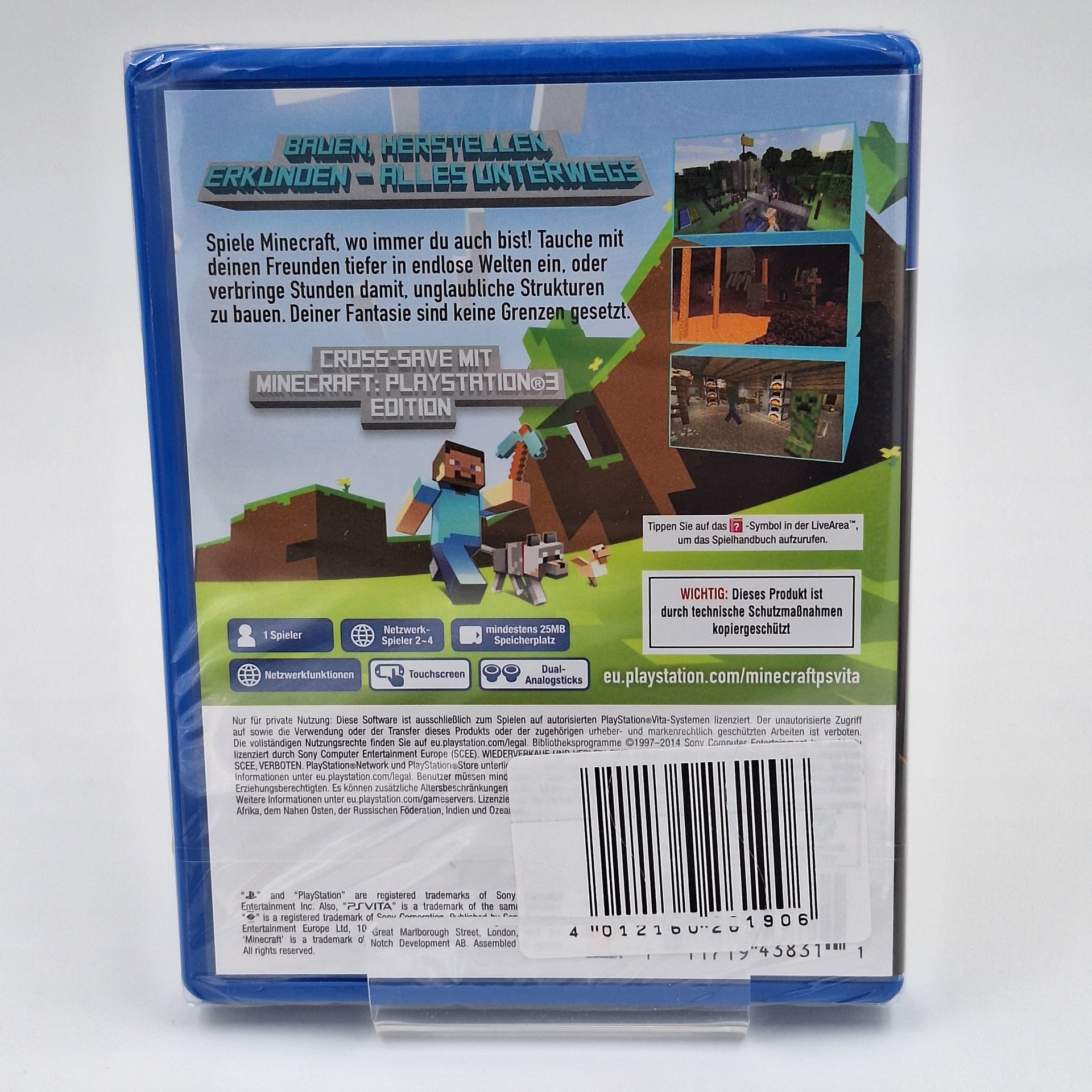 Minecraft für Sony PlayStation Vita Spiel neu und original verpackt