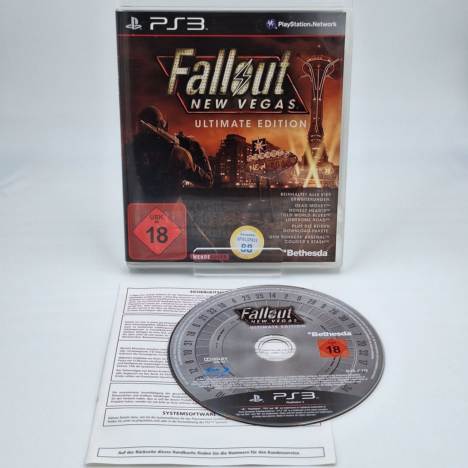 Fallout New Vegas Ultimate Edition PlayStation 3 PS3 gebraucht OVP Beilagen