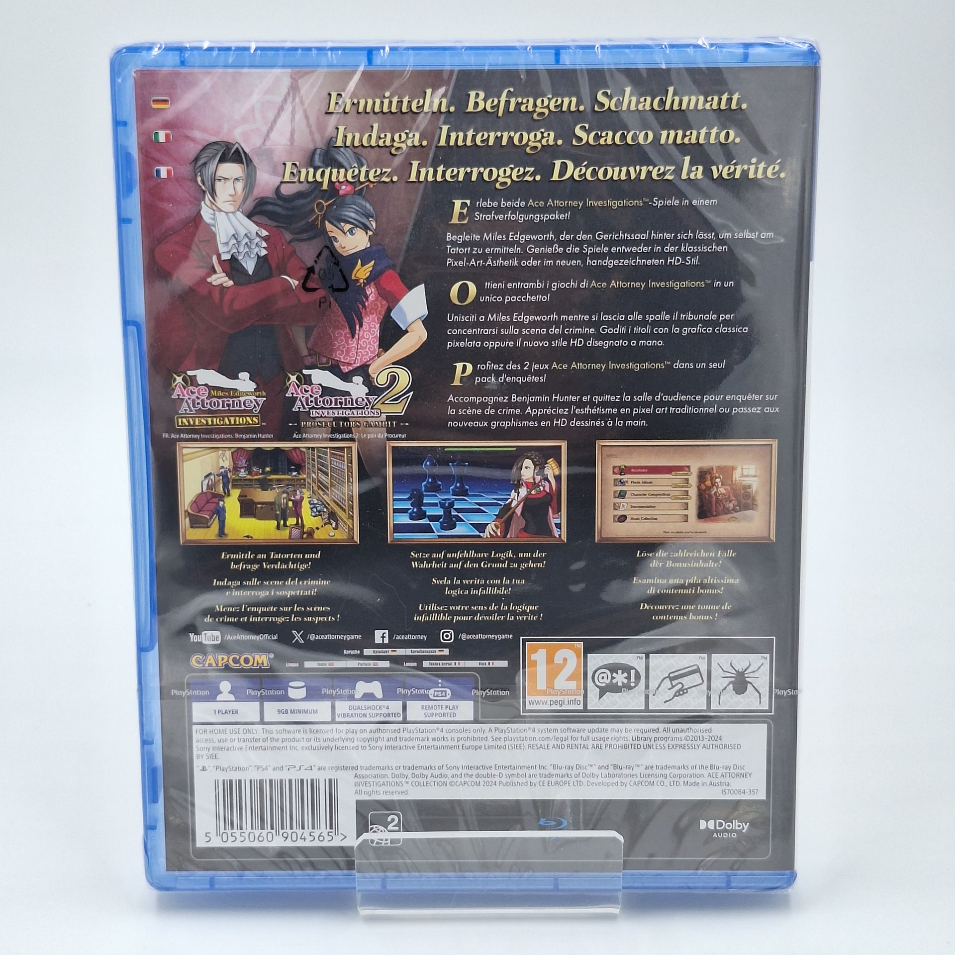 Ace Attorney Investigations Collection PlayStation 4 PS4 neu OVP sealed