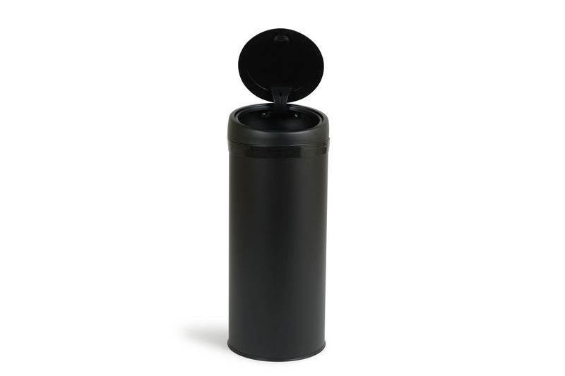 Poubelle ronde 50 L – Noir mat