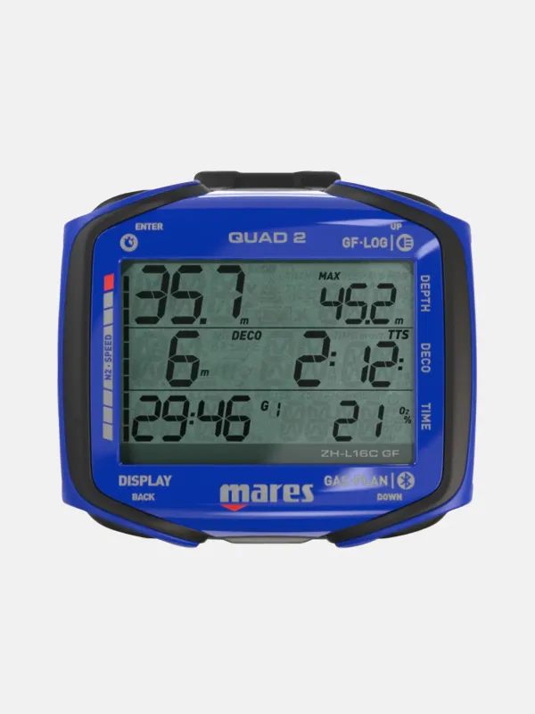 Tauchcomputer Mares Quad 2 Blue Tauchcomputer Mares Quad 2 Blue
