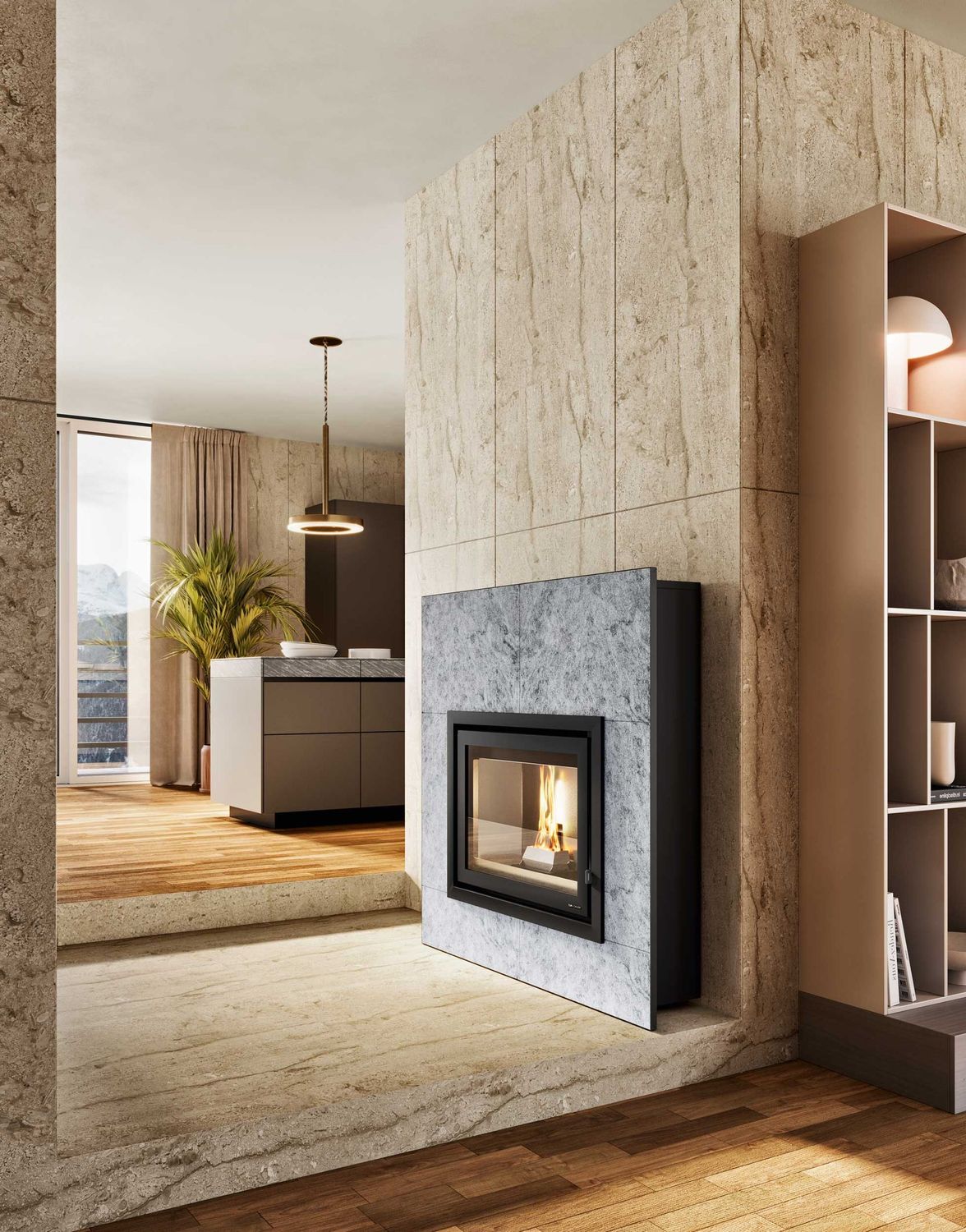 Estufa de pellet slim PIETRO Evacalor 8kw Estufa de pellet slim PIETRO Evacalor 8kw