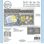 June Tailor Quilt As You Go Project Bag Kit - Grey Zippity-Do-Done