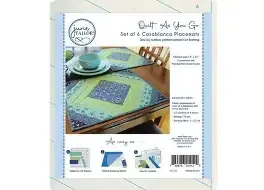 Quilt As You Go Set of 6  Placemats  Casablanca