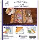 Quilt as you go  Venice Set of 6 placemats