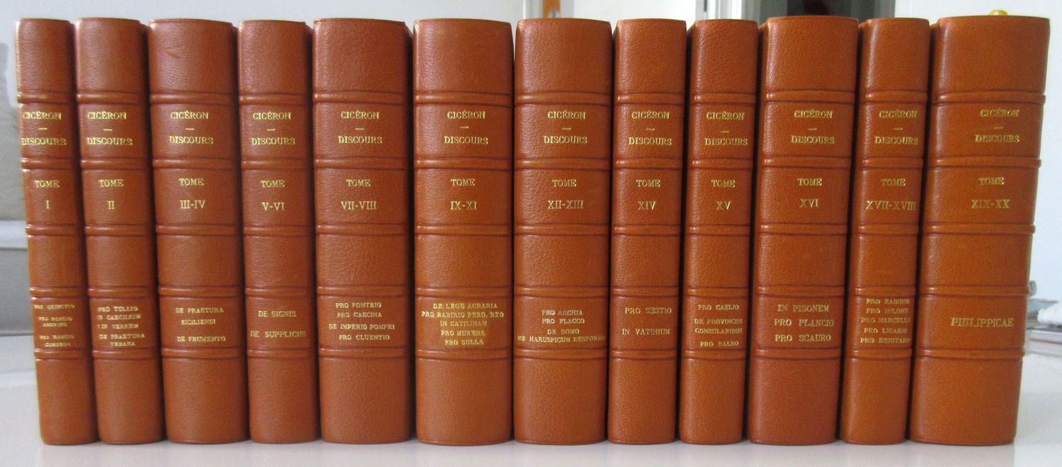 CICERON. Discours [ 22 volumes de la Collection Budé ]