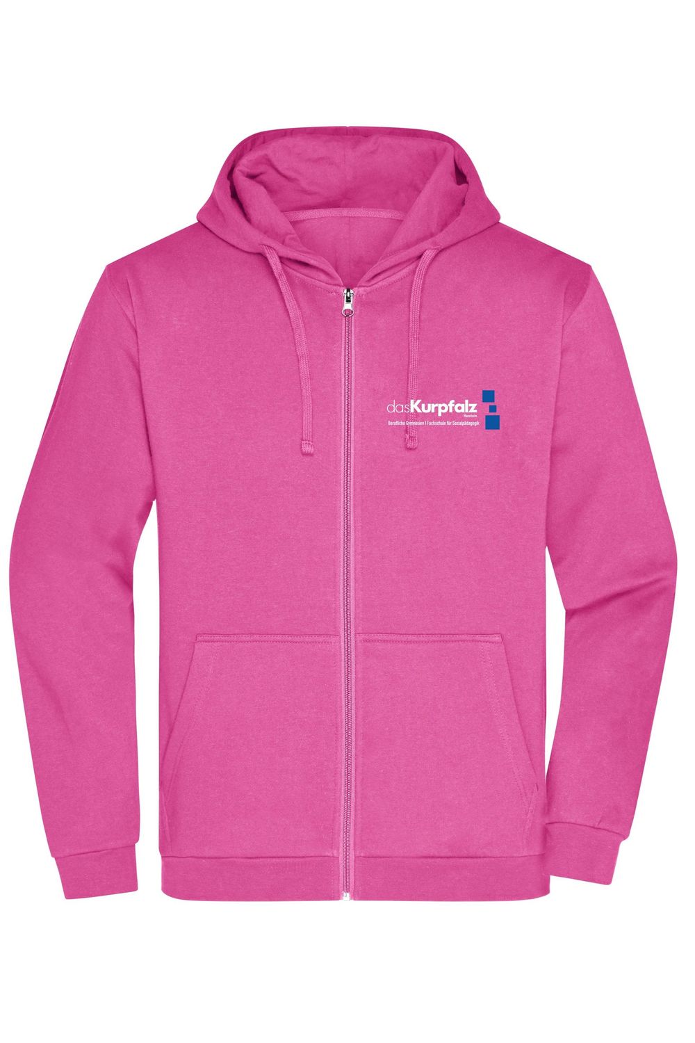 Damen Kurpfalz Gymnasium Zip Hoody, Farbe: pink