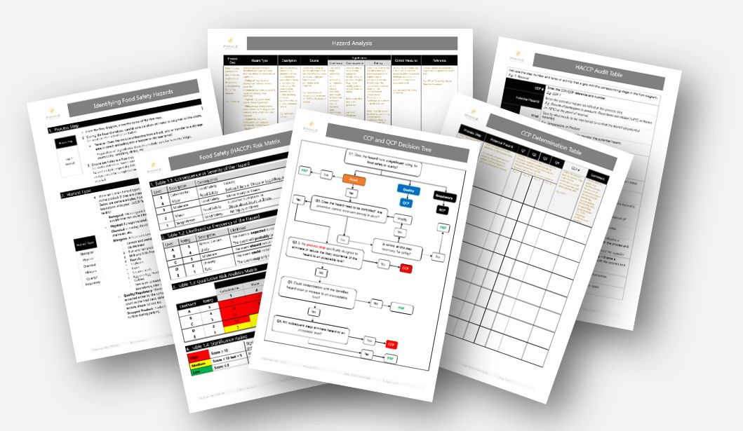 HACCP Hazard Analysis System - 7 Document Bundle