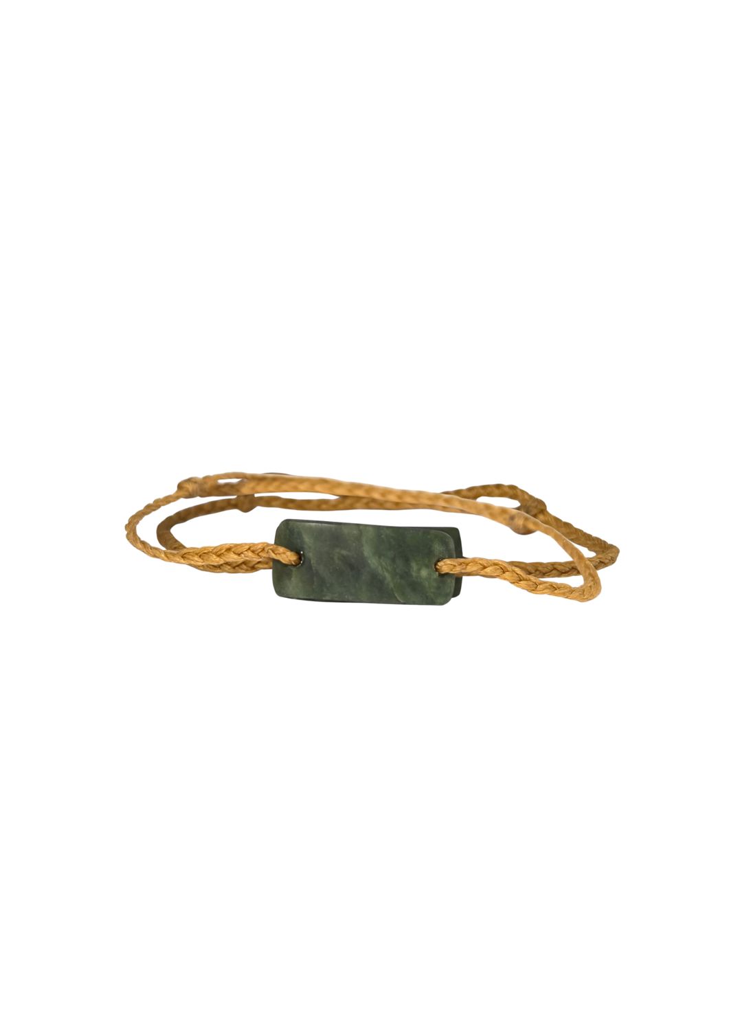 Adjustable Woven Kawakawa Flower Pounamu Bracelet