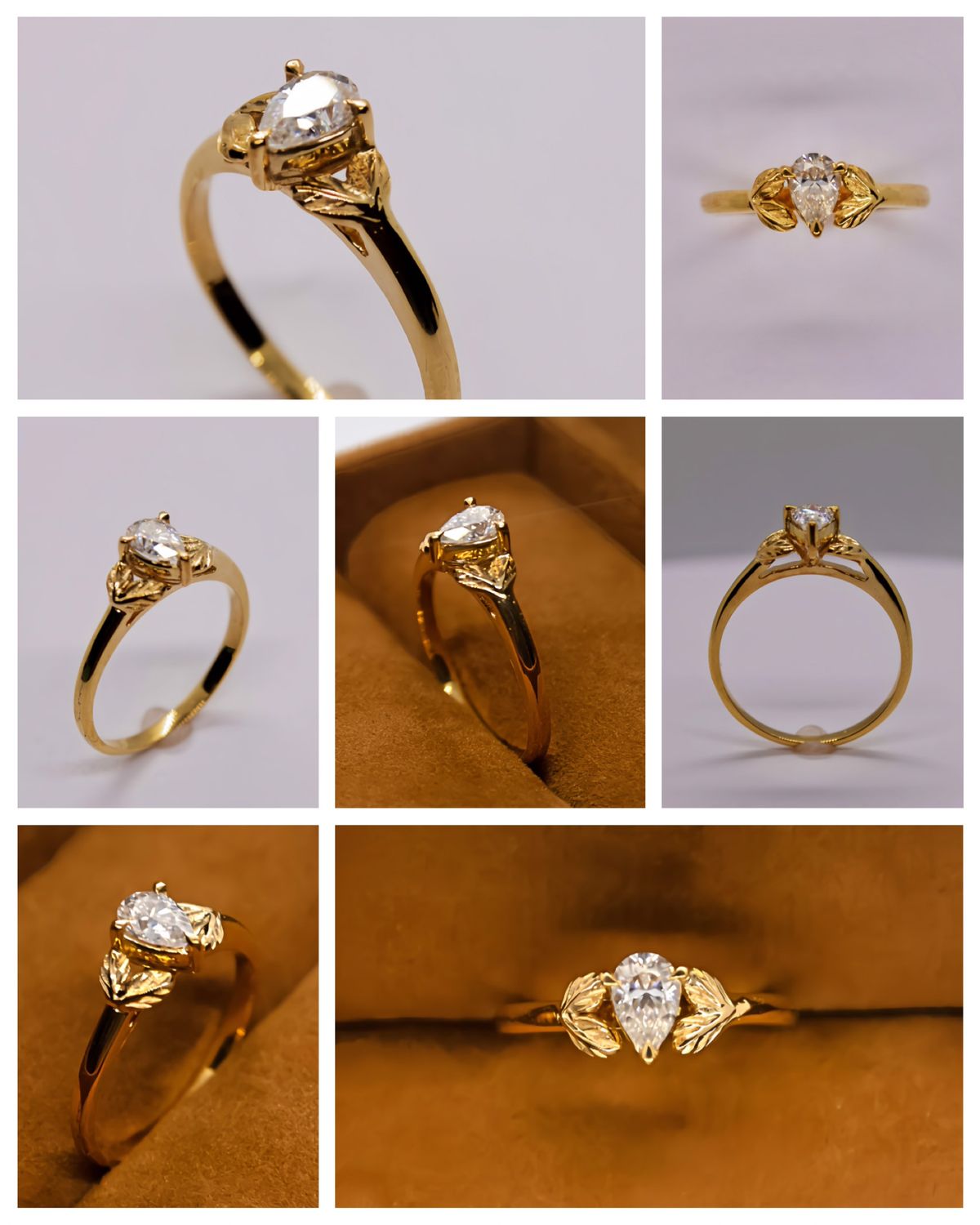 Minimalist Nature-Inspired Engagement Ring (Sibol)