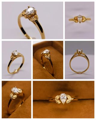 Minimalist Nature-Inspired Engagement Ring (Sibol)
