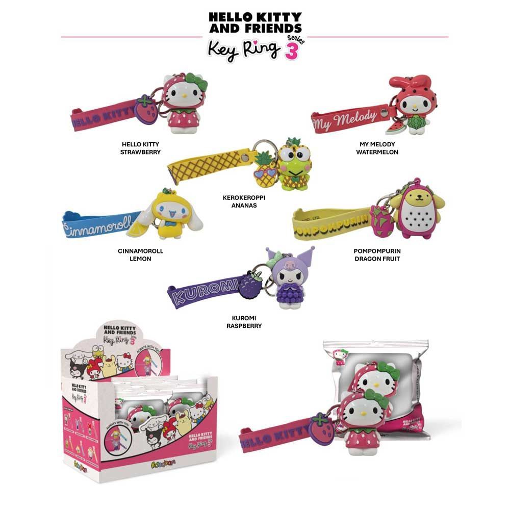Hello Kitty and Friends - Key Ring Series 3 - (6 pz.)