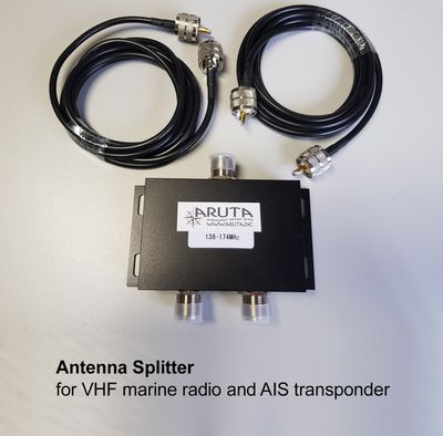 AIS Antennensplitter für AIS Transponder & UKW Seefunk VHF AIS Antennensplitter für AIS Transponder & UKW Seefunk VHF