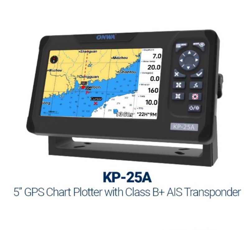ONWA KP-25A AIS Class B Transponder + Chart Plotter Kartenplotter ONWA KP-25A AIS Class B Transponder + Chart Plotter Kartenplotter