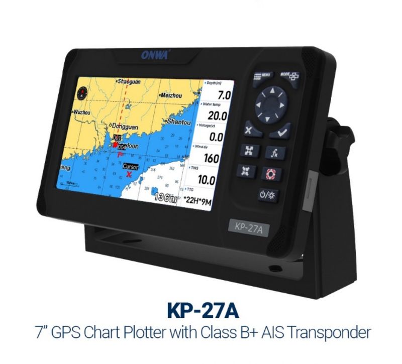 ONWA KP-27A AIS Class B Transponder + Chart Plotter Kartenplotter