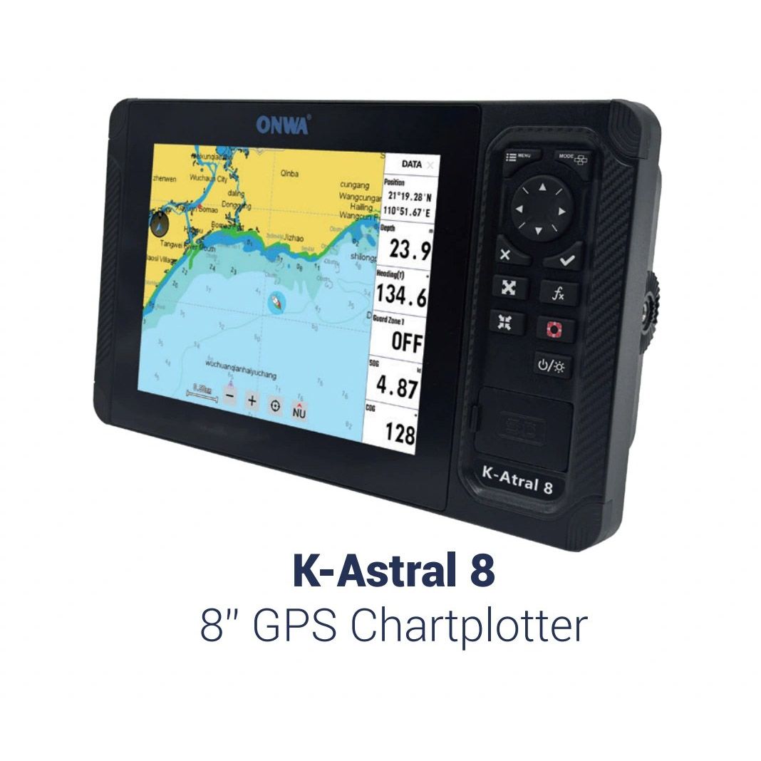 ONWA K‑Astral 8 – 8″ Marine‑GPS‑Kartenplotter mit Touchscreen