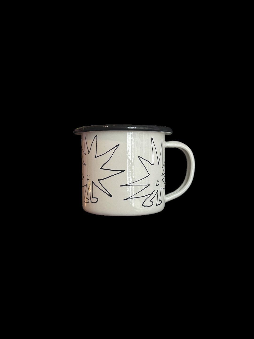 Handdrawn Enamel Espresso Cup