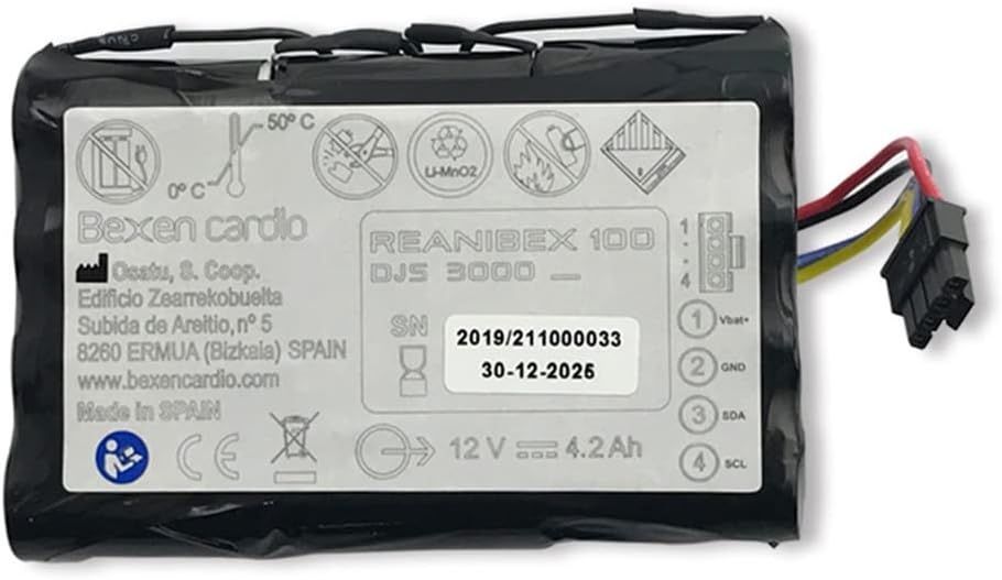 Batería para desfibrilador Reanibex 100
