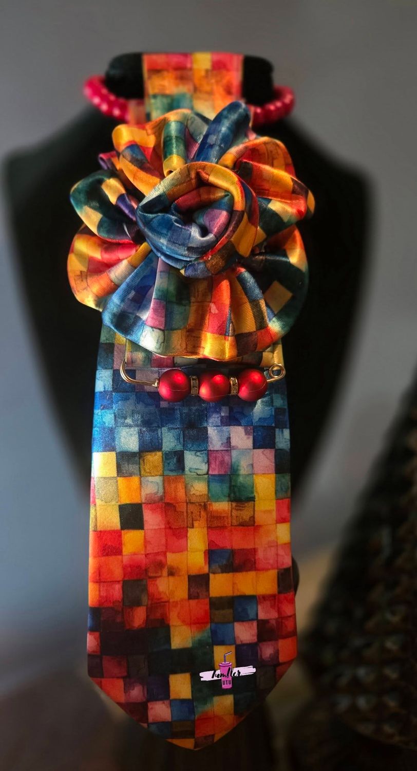 Kaleidoscope Flower Tie