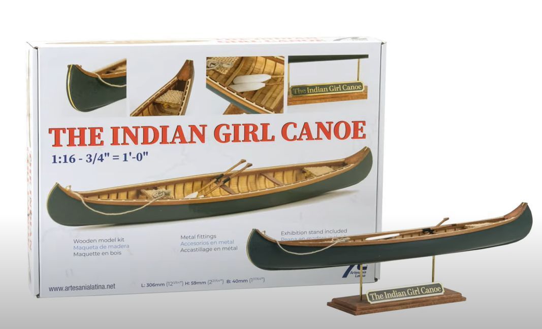 ARTESANIA ART19000_V 1/16 The Indian Girl Canoe , Baukasten / Modell