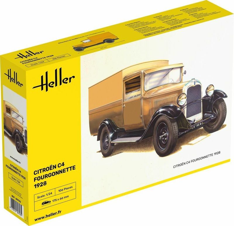 HELLER HE80703 _V 1/24 CITROEN C4 FOURGONNETTE 1928 HELLER HE80703 _V 1/24 CITROEN C4 FOURGONNETTE 1928