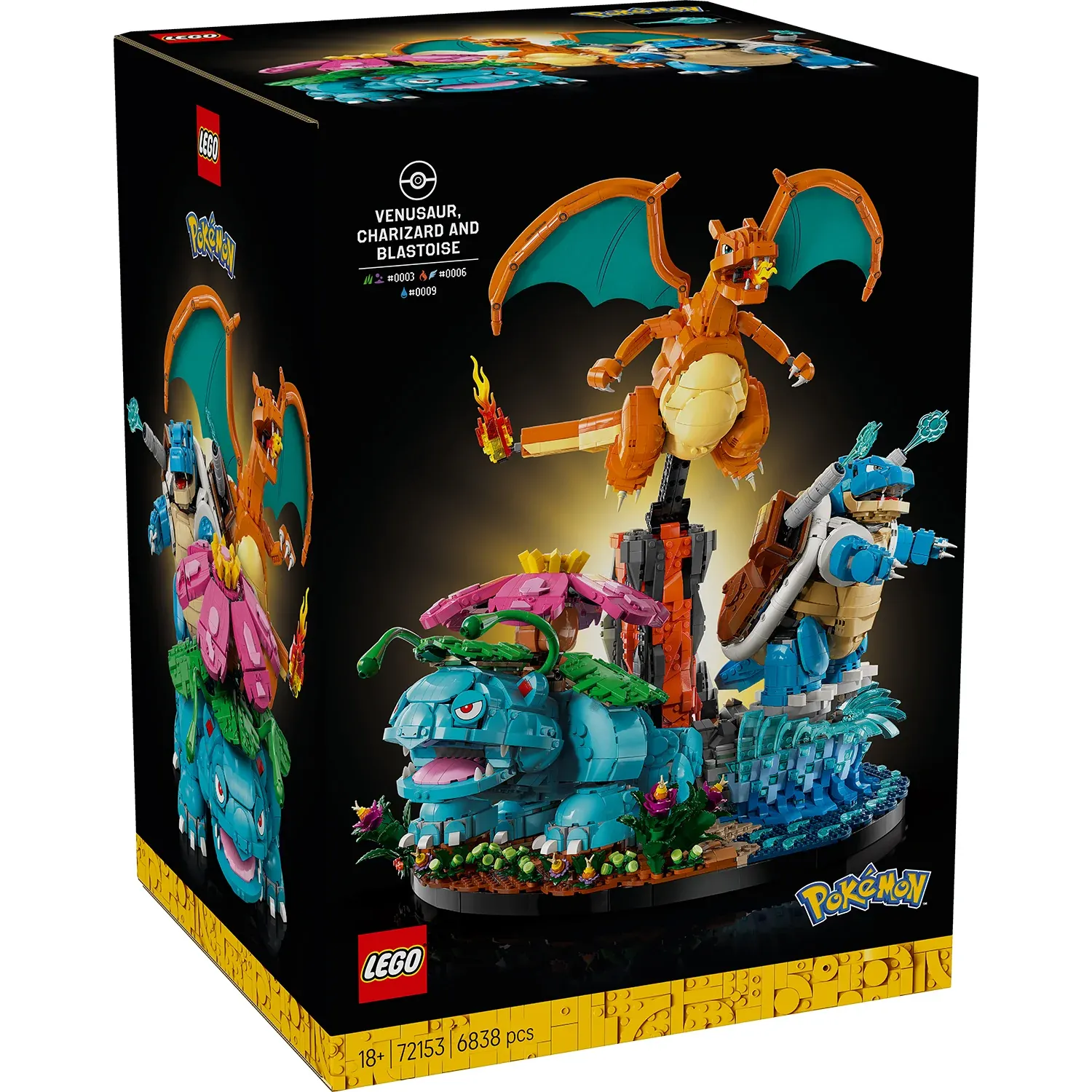 Lego Pokemon 72153 Bisaflor, Glurak und Turtok *Nachbestellung*