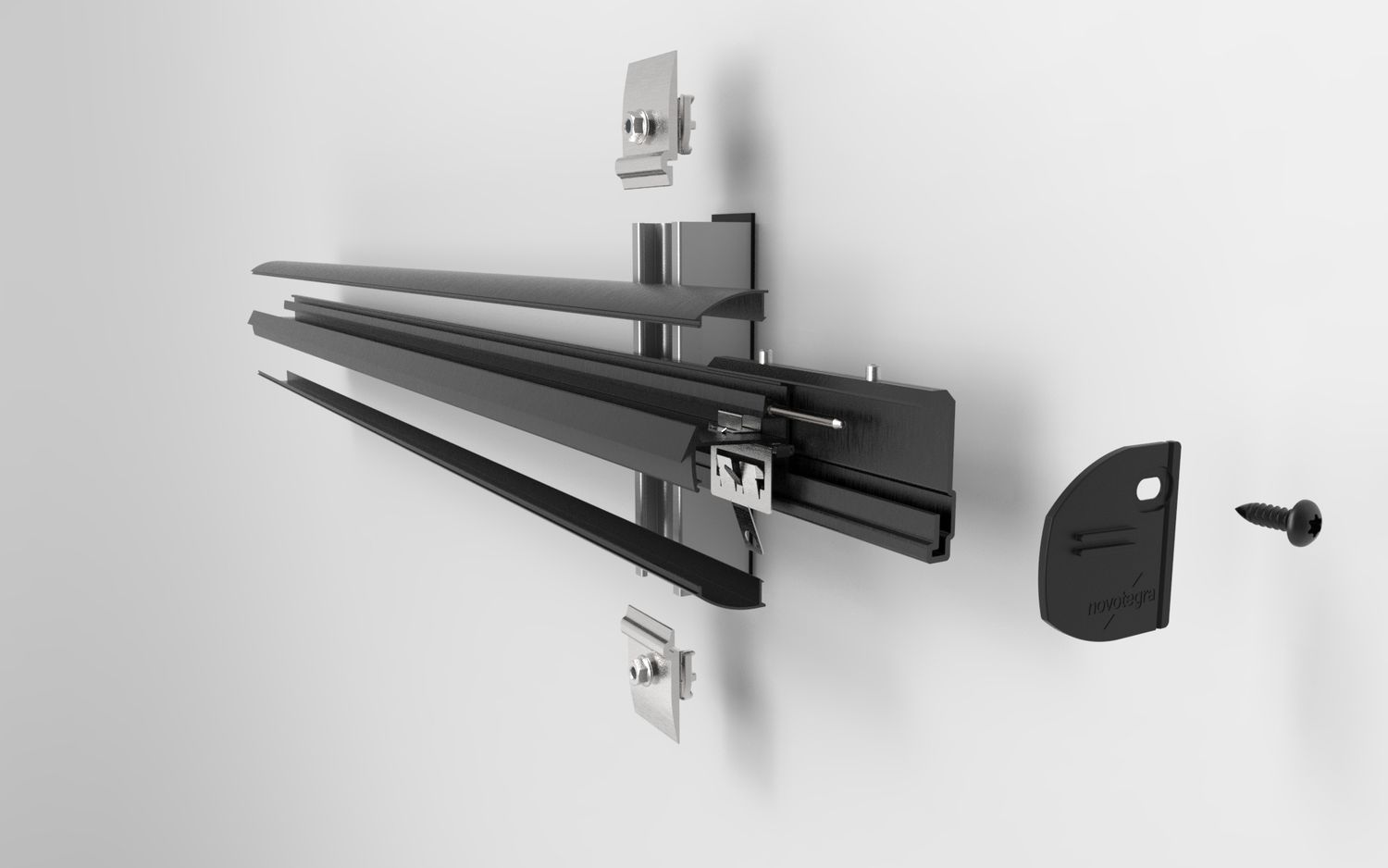 novotegra Beton Fassade Einlegesystem Sockel Set