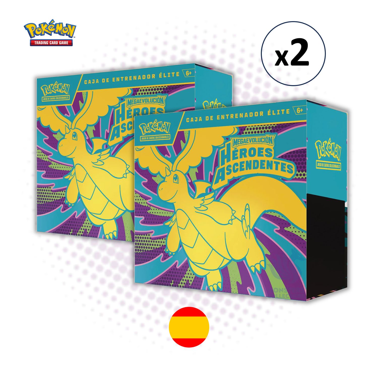 2x ETB Elite Trainer Box Heroes Ascendentes (en Español) - TCG Pokemon Mega Evolución
