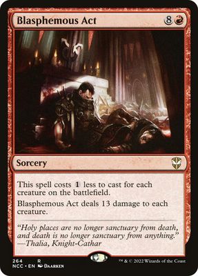 Magic the Gathering Blasphemous Act Streets of New Capenna Commander