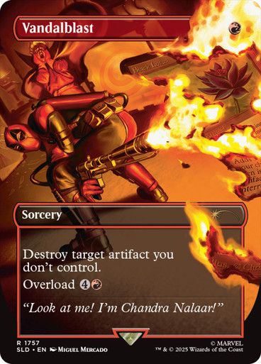 Magic the Gathering Vandalblast Deadpool Secret Lair Drop