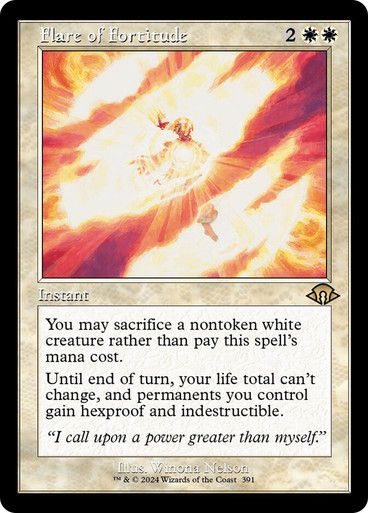 Magic the Gathering Flare of Fortitude Retro Modern Horizons 3